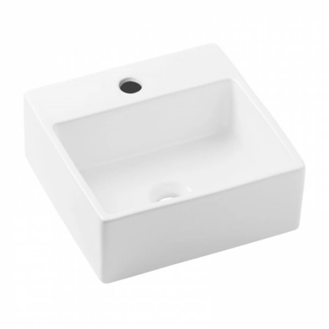Cuba De Apoio Quadrada Basic Q1 41X41Cm Com Mesa Celite