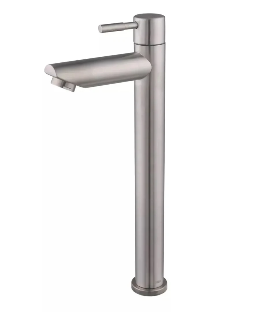 Torneira Lavatório Aço 304 1/4 Volta Bica Alta 3296