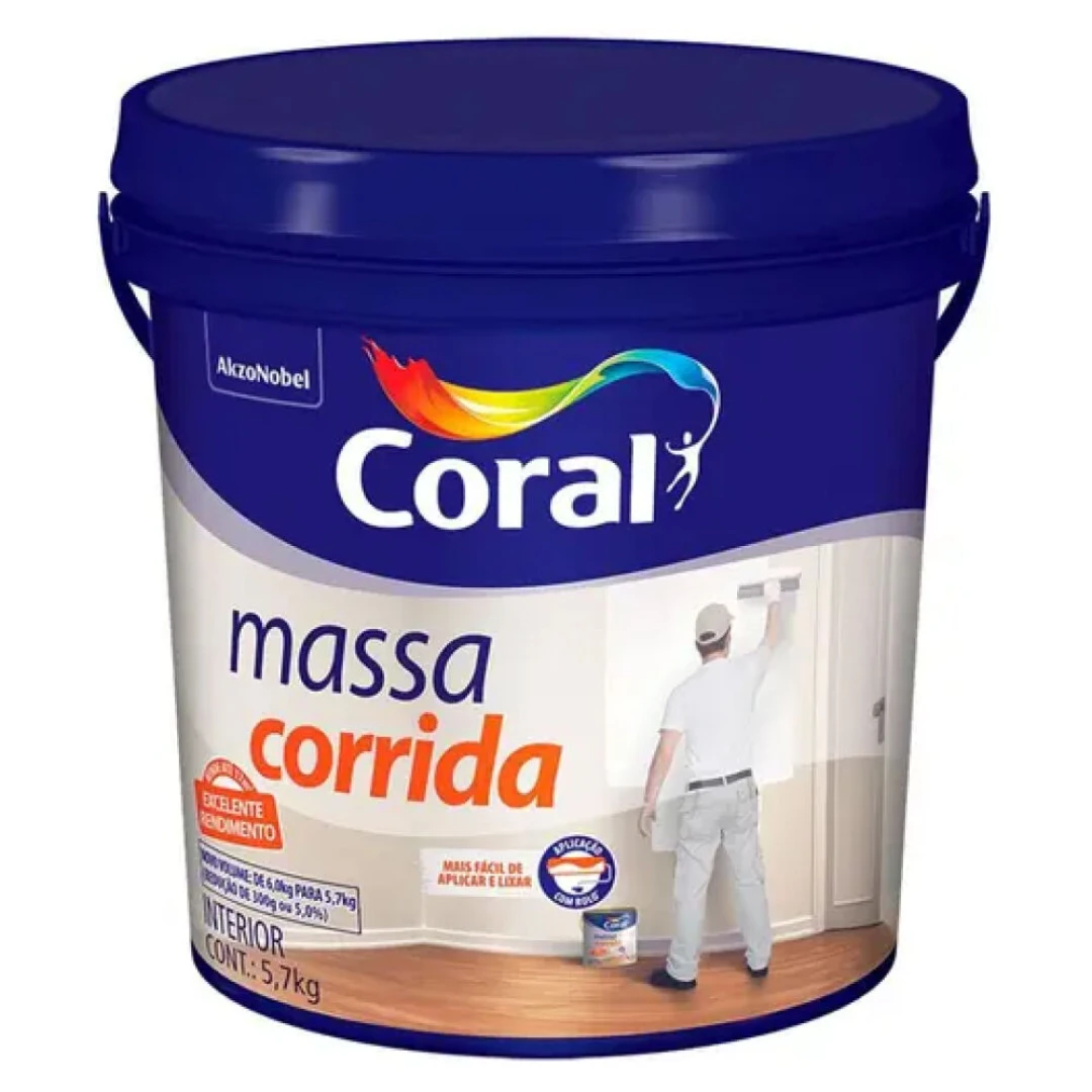 Massa Corrida Coral 5,7Kg