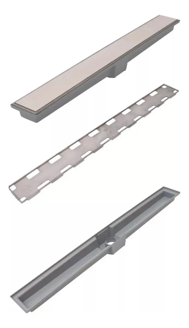 Ralo Linear Inteligente Sifonado Saida Para Baixo Costa Navarro 7X90Cm