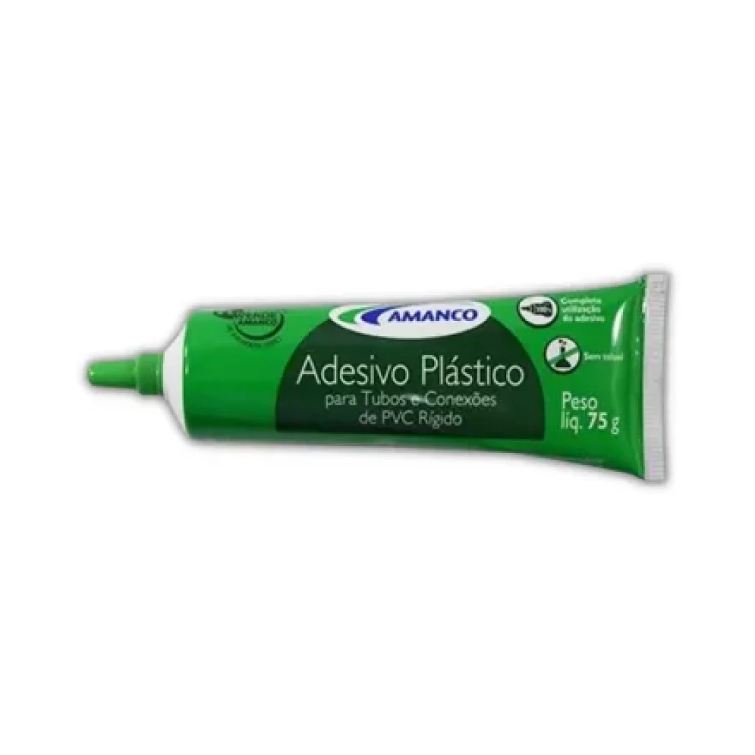 Adesivo Plastico Bisnaga Amanco 75G