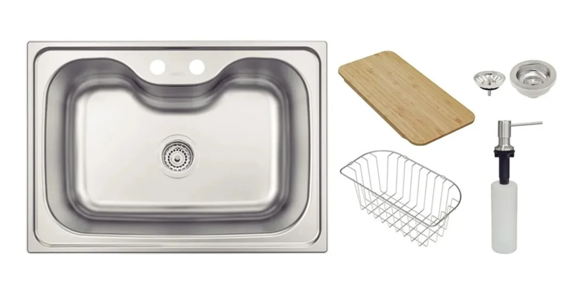 Cuba Tramontina Morgana 60 Fx Undermount 69X49Cm Em Aço Inox Acetinado Com Válvula, Cesto e Dosador