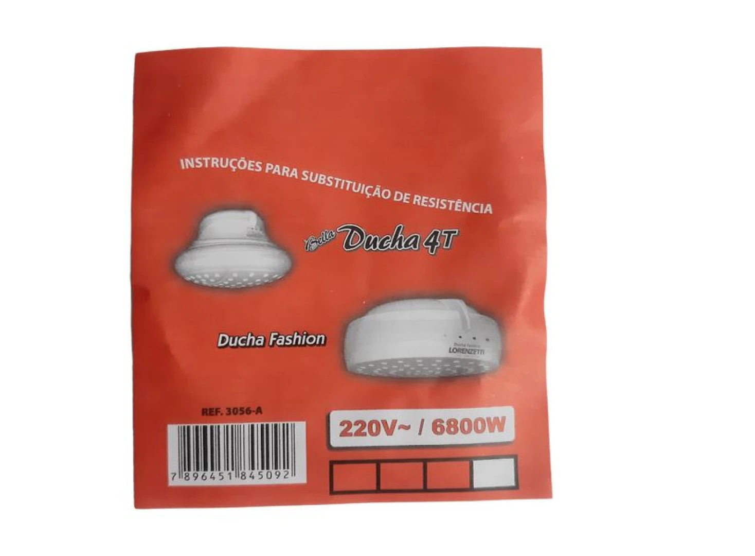 Resistencia Bella Ducha/Ducha Fashion Lorenzetti 127V 5500W 3056-B