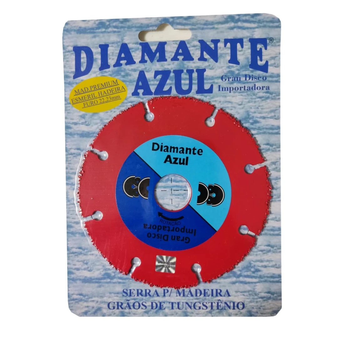 Disco Diamantado Premium Esmerilhadeira Para Madeira 115Mm Diamante Azul