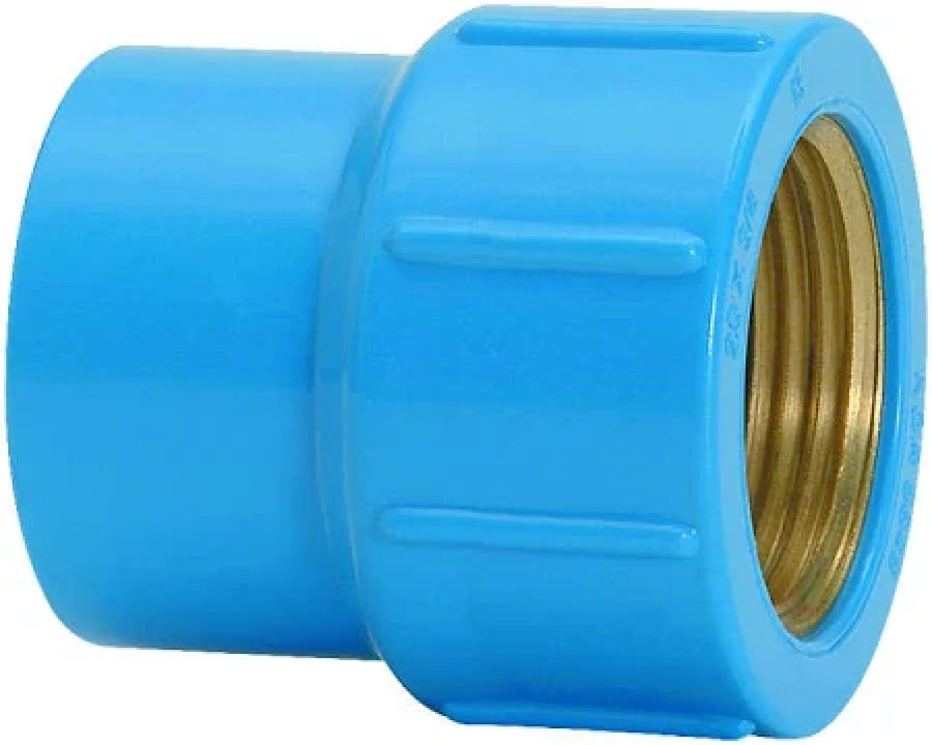 Luva 32Mm X 1 Azul Com Bucha Latão Amanco