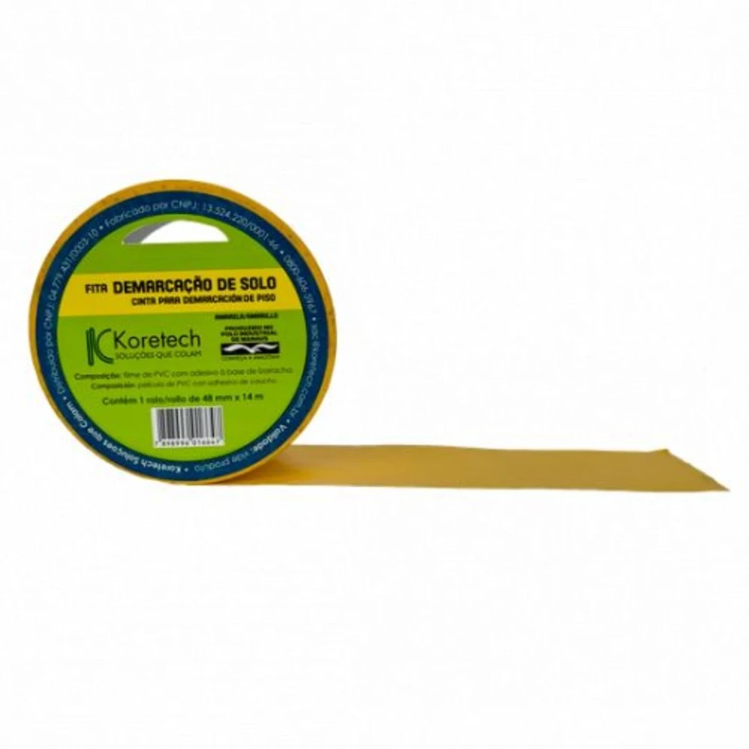 Fita Demarcação Solo Amarela 50Mmx30M