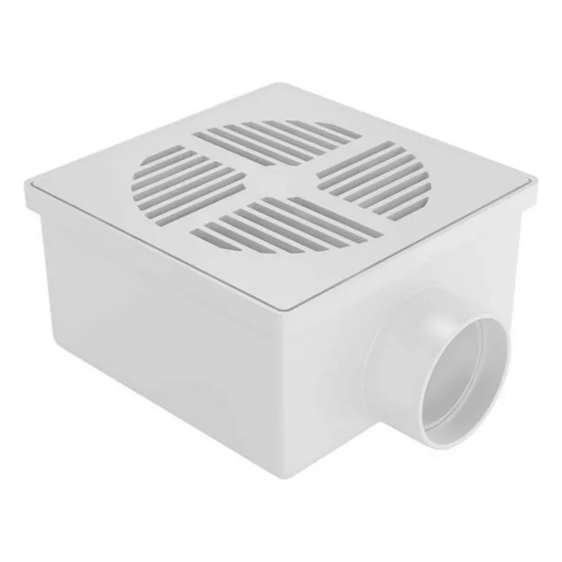 Ralo Sifonado 100X52X40Mm Quadrado Branco Fortlev