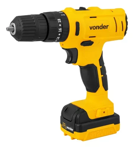 Parafusadeira/Furadeira A Bateria 12V Pfv120 Bivolt Vonder