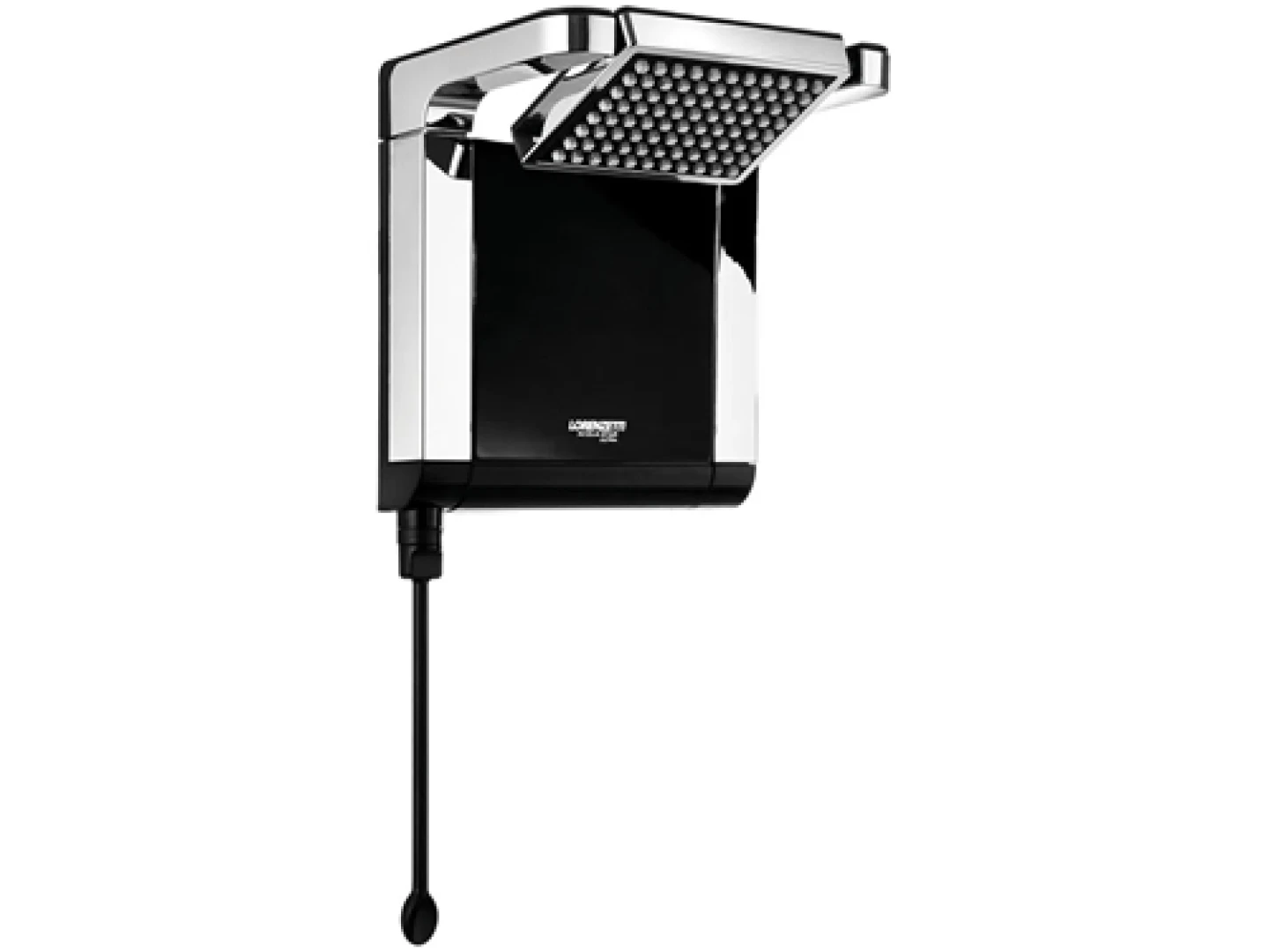 Chuveiro Acqua Star Ultra Preto Cromado Lorenzetti