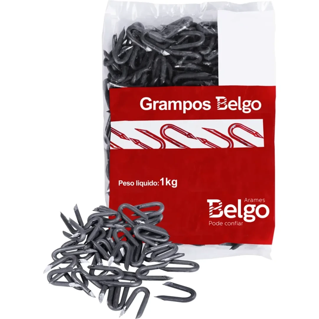 Grampo Cerca Galvanizado Belgo 1KG
