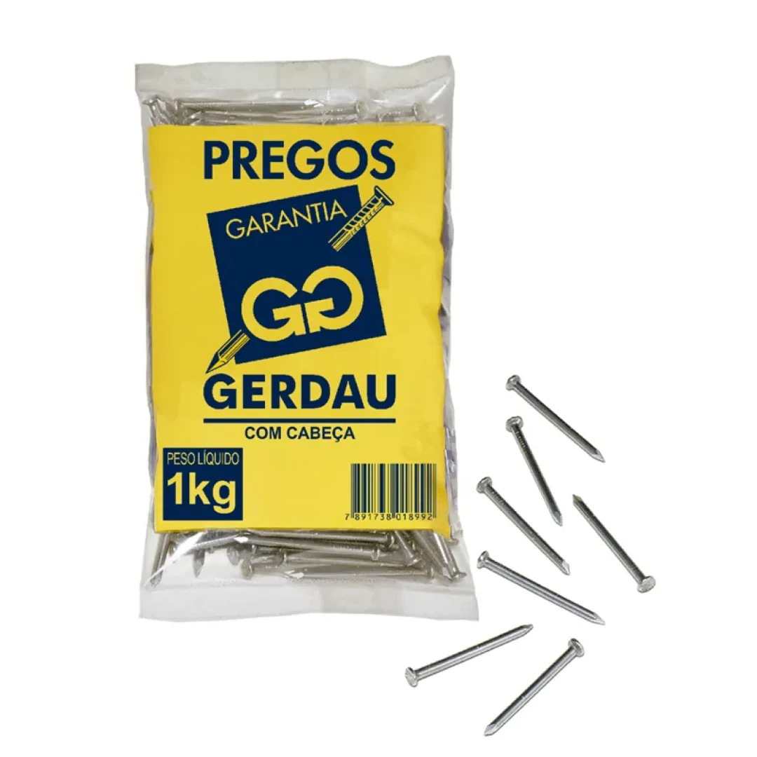 Prego 15 X 15 Com Cabeça Gerdau  1Kg