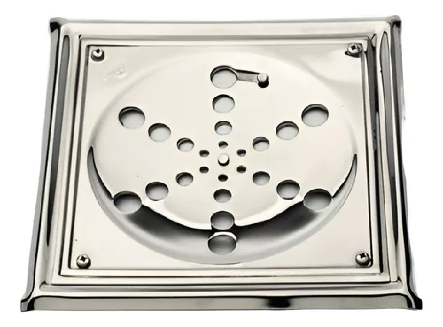Ralo Rotativo Quadrado Inox Com Caixilho Minox 10X10