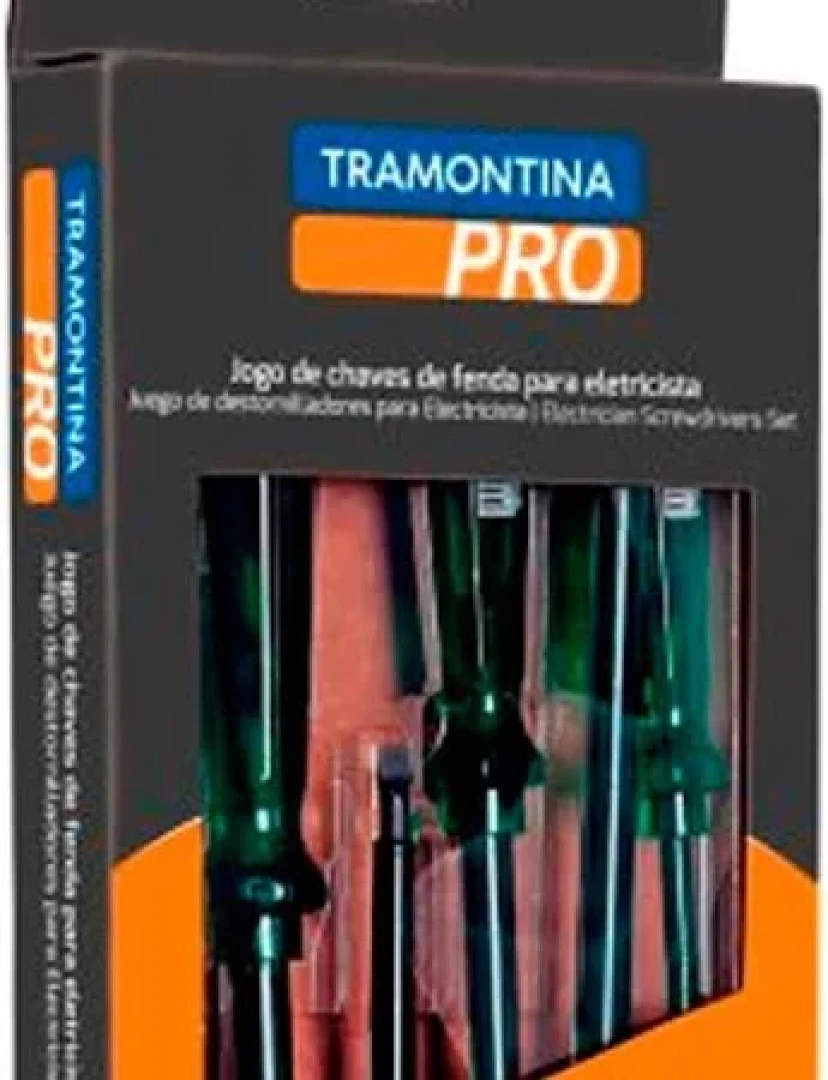 Jogo Chaves Fenda Eletricista 6 Peças Tramontina Pro