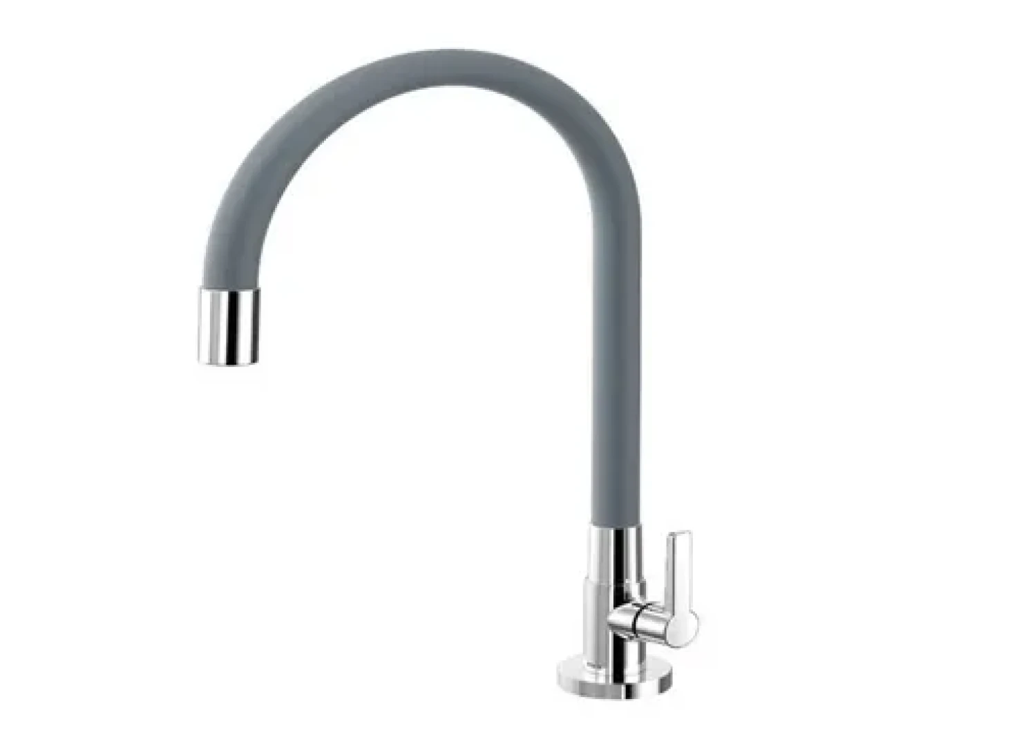 Torneira Para Cozinha De Mesa Galiflex Cinza Docol