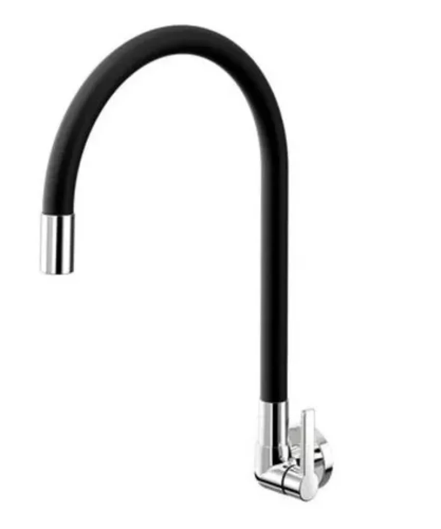 Torneira Para Cozinha De Parede Galiflex Preta Docol