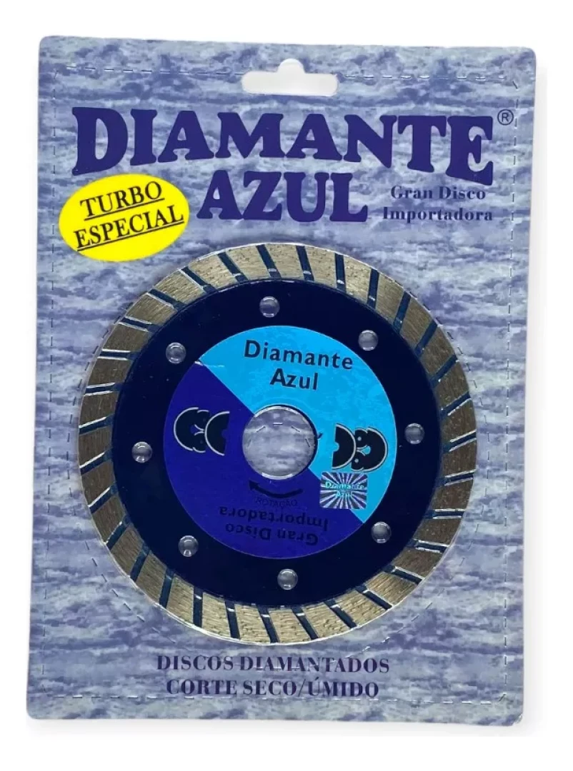 Disco Diamantado Porcelanato Turbo Especial Diamante Azul