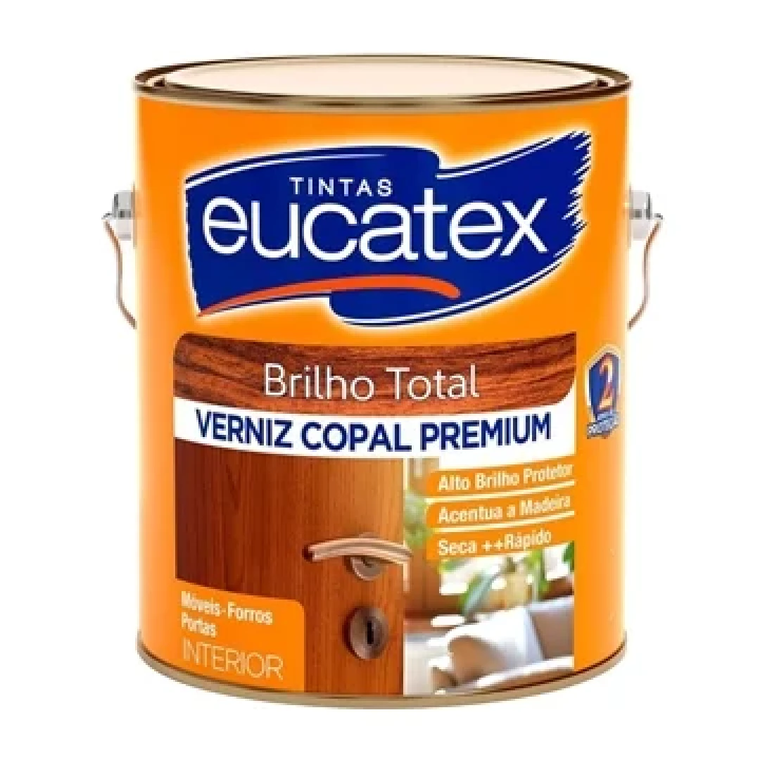 Verniz Brilhante Incolor Copal Eucatex 3,6L