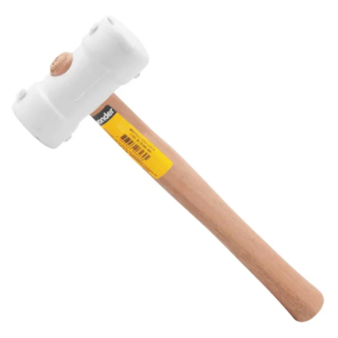 Martelo De Borracha Branco Para Azulejista Vonder