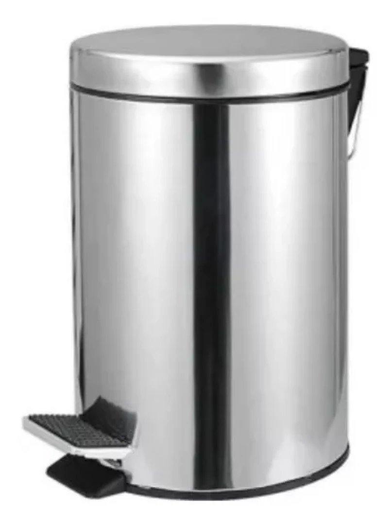 Lixeira Redonda 12l Inox Vonder