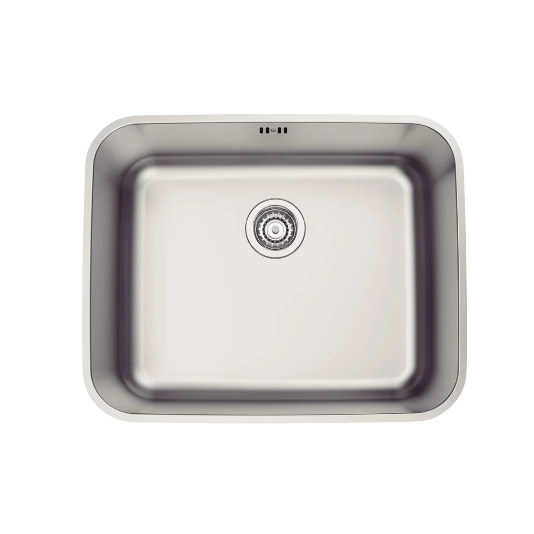 Cuba De Embutir Tramontina Dora 50 Bl R6 Em Aço Inox Acetinado Com Válvula 50X40 Cm