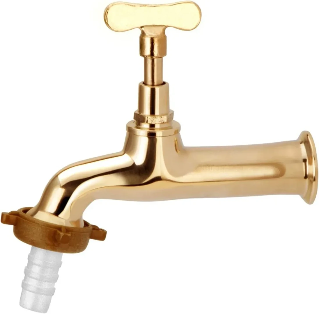 Torneira Jardim Amarela Com Bico 1/2 Dn 15 Chaveta 1130