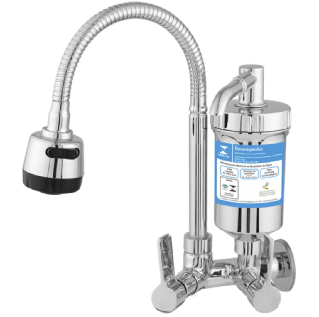 Torneira Cozinha Parede Com Filtro Abs Gourmet Basic 1/4 Volta 1/2 C70 3172