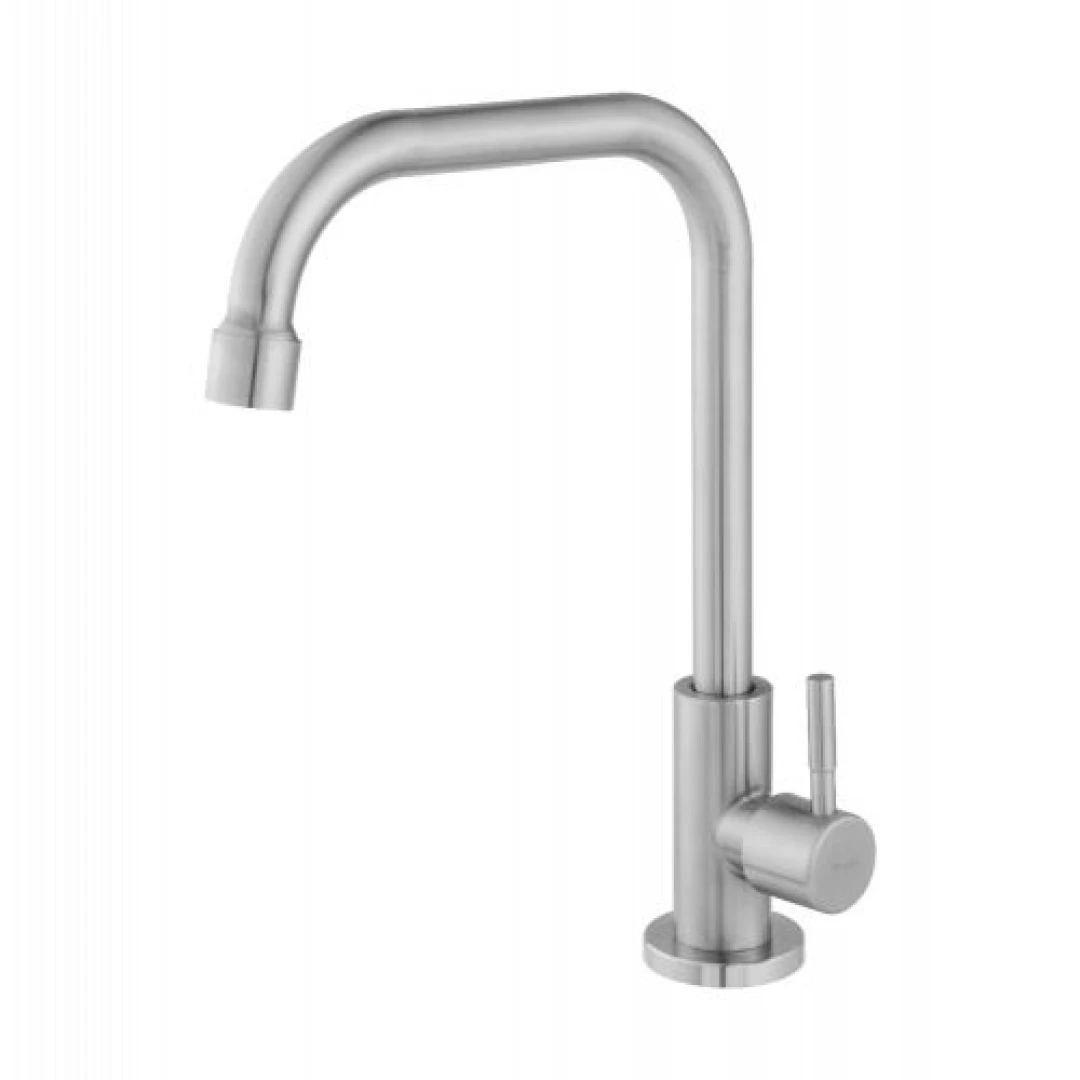 Torneira Cozinha Em Aco Inox 304 1/4 Volta Giratoria 1/2 3297