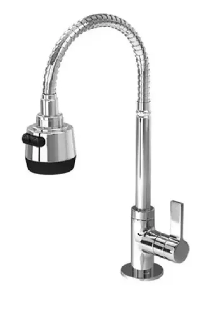 Torneira Cozinha Mesa Bica Flexivel Gourmet Basic 1/4 Volta 1/2 C70 3367