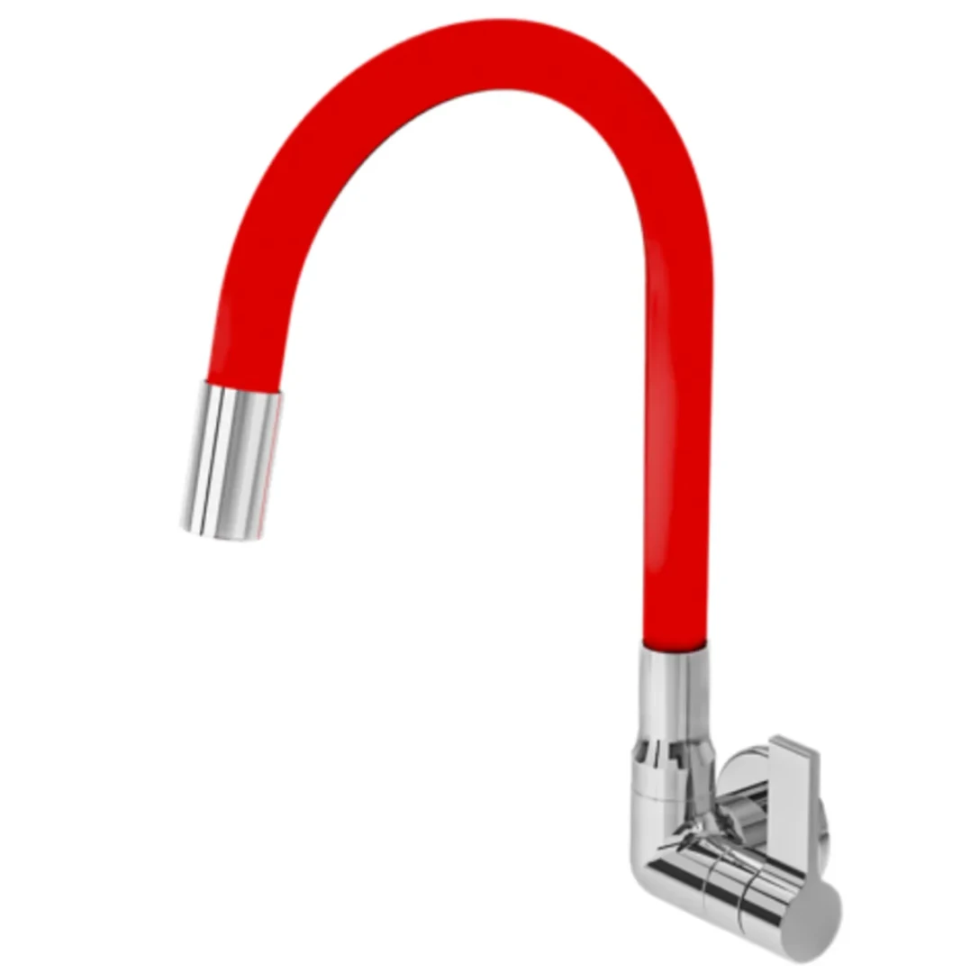 Torneira Cozinha Parede 1/4 Volta 1/2 C70 Color Red 6068