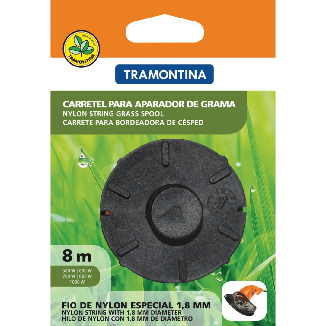 Carretel Completo P/Aparador Grama Tramontina 1,8Mm X 8M