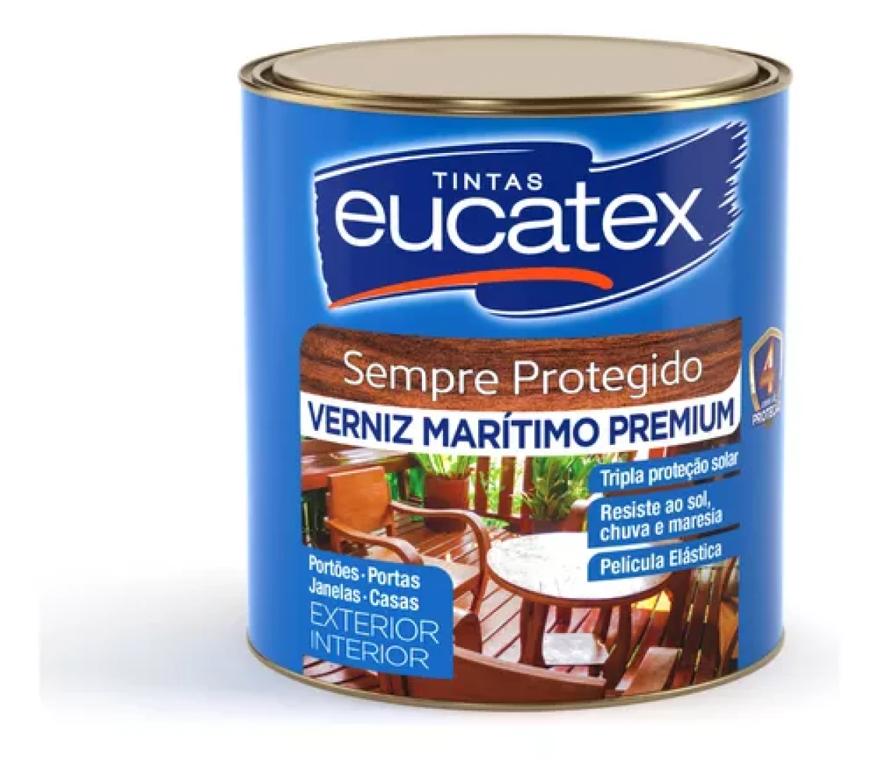 Verniz Maritimo Acetinado Eucatex  900Ml