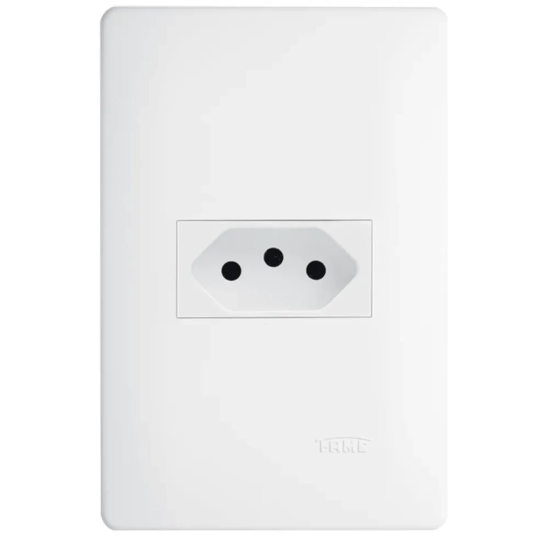 Tomada Simples 2P+T 10A Habitat Fame 3770