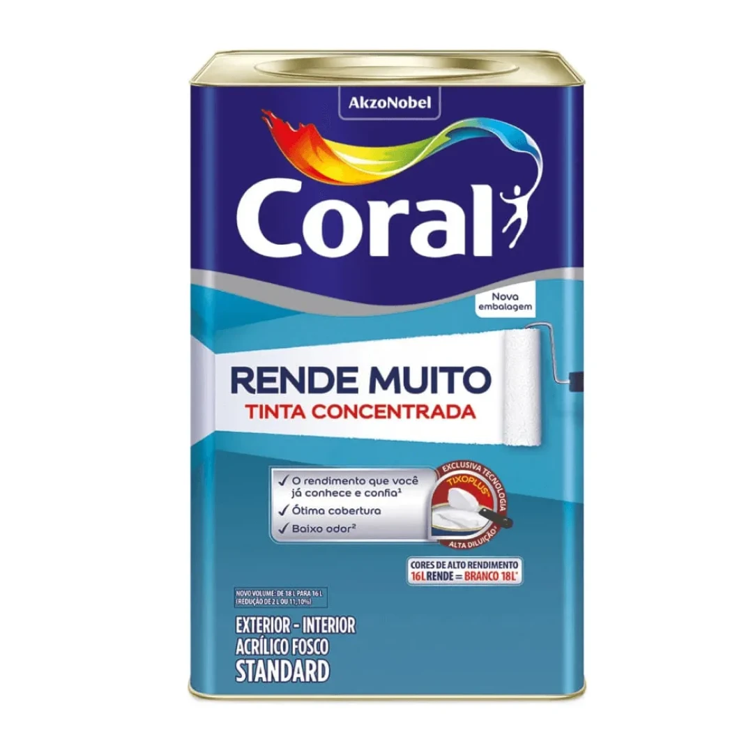 Tinta Coral Acrilica Rende Muito 16L
