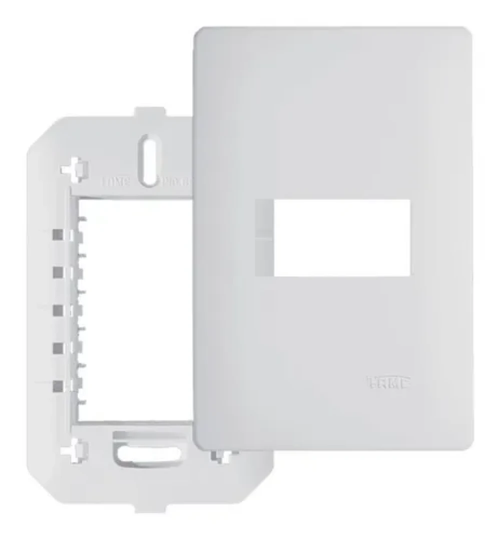 Placa 4X2 Com Suporte 1 Modulo Horizontal Habitat Fame 3633