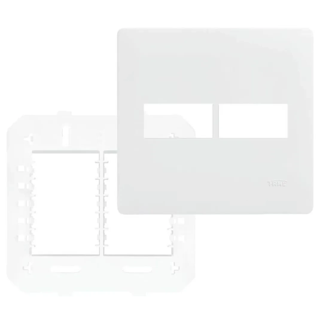 Placa 4X4 Com Suporte 2 Modulos Distanciados Horizontal Habitat Fame 3639