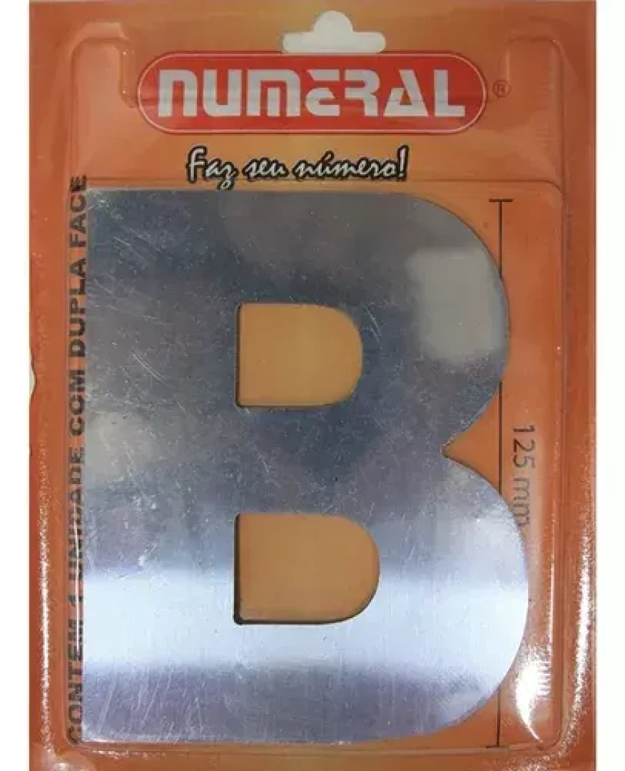 Letra Quadrada 3D Espelhada Acm