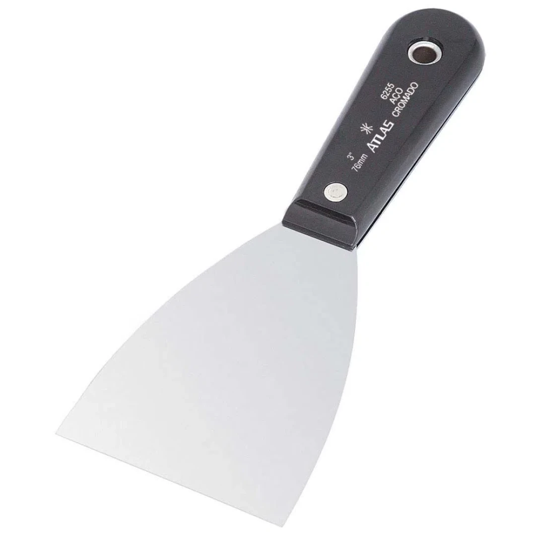 Espatula De Aço Polido Cromado Atlas 7,5Cm