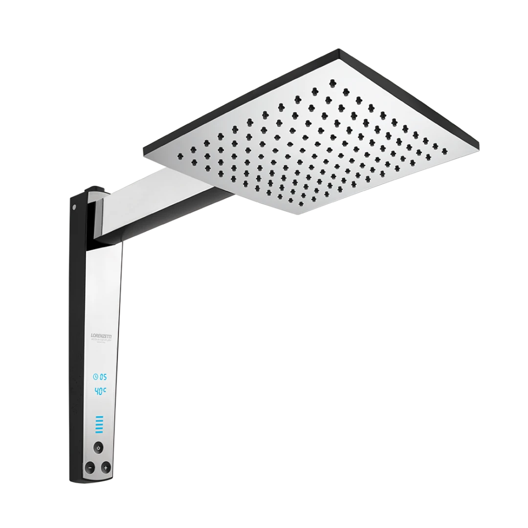 Chuveiro Acqua Century Digital Preto Cromado Lorenzett