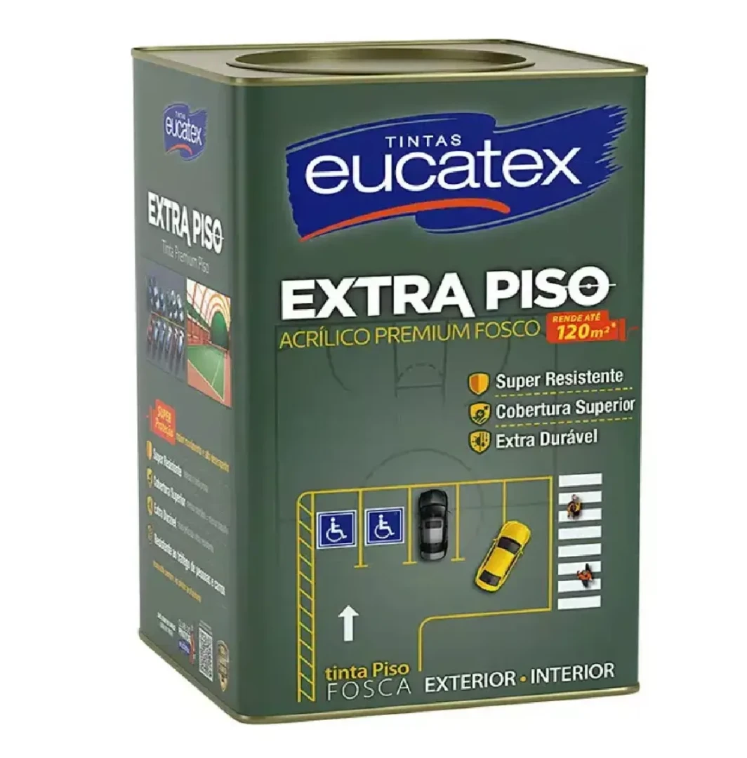 Tinta Extra Piso Interior Exterior Eucatex 18L