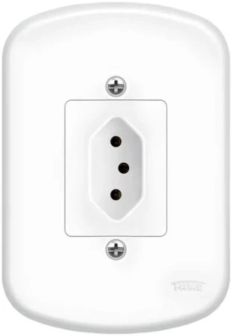 Tomada 2P+T 10A 250V Blanc Fame 3744