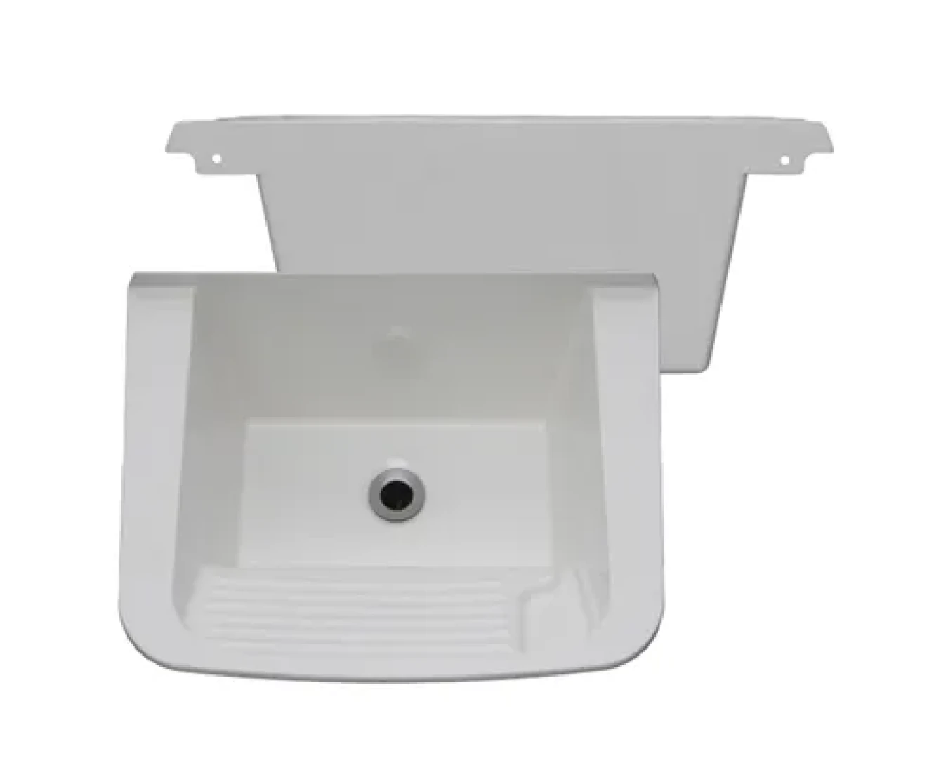 Tanque Decoralita Thermo Fibra Branco 56X43Cm