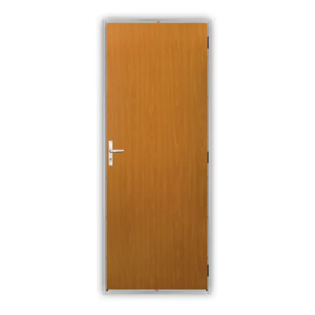 Porta Pronta Marco De Aluminio Mogno Abertura Pela Esquerda Mgm