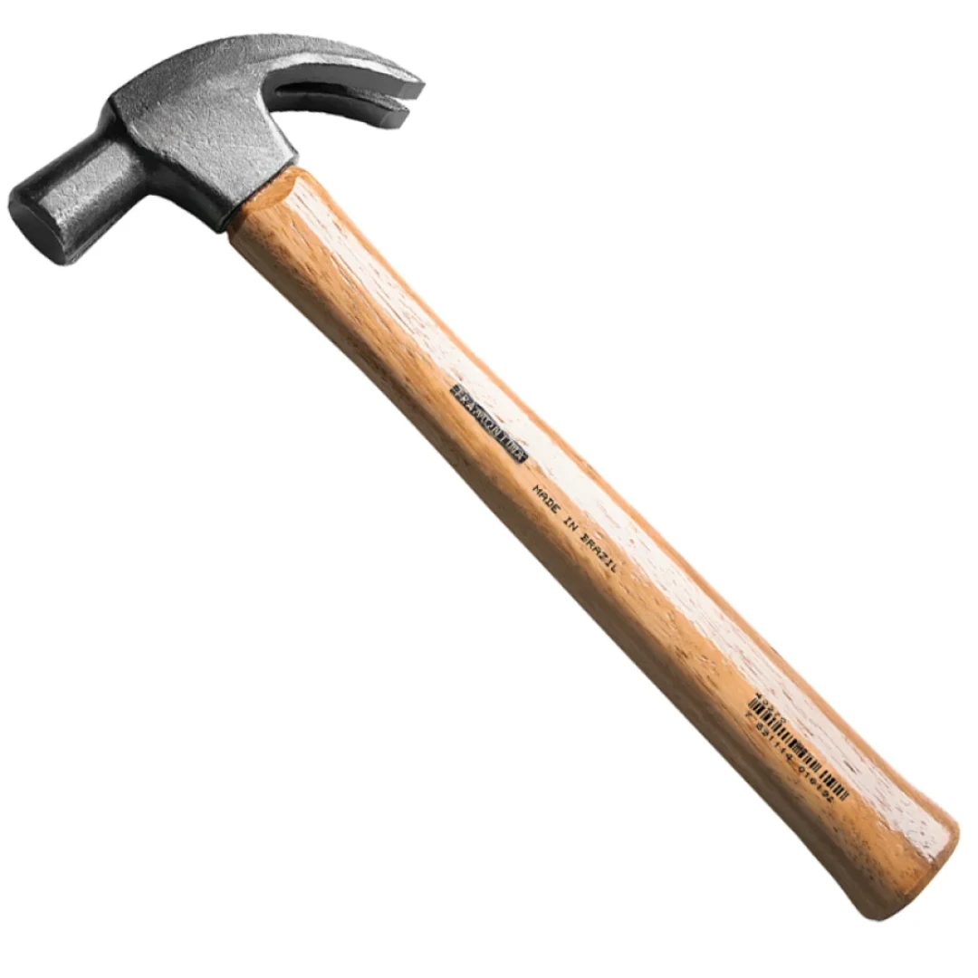 Martelo De Unha Tramontina Cabo Em Madeira Envernizado 23Mm
