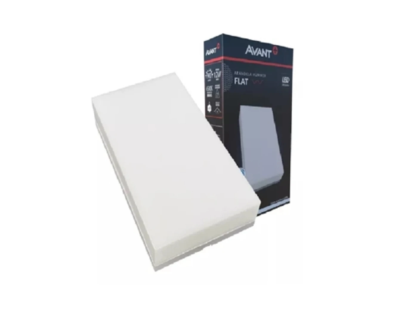 Arandela Led Flat Luz Branca 6500K 12W Bivolt Avant