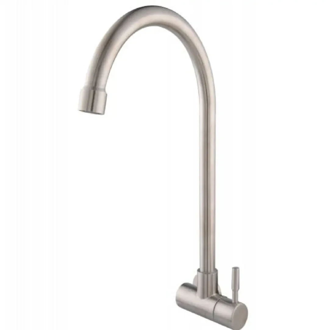 Torneira Parede Cozinha Giratoria 1/4 Volta Aco Inox 304 1/2 3290