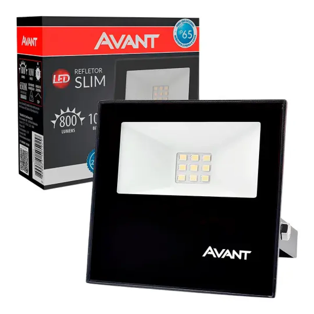 Refletor Led Slim10 Luz Branca 6500K Bivolt 750 Avant