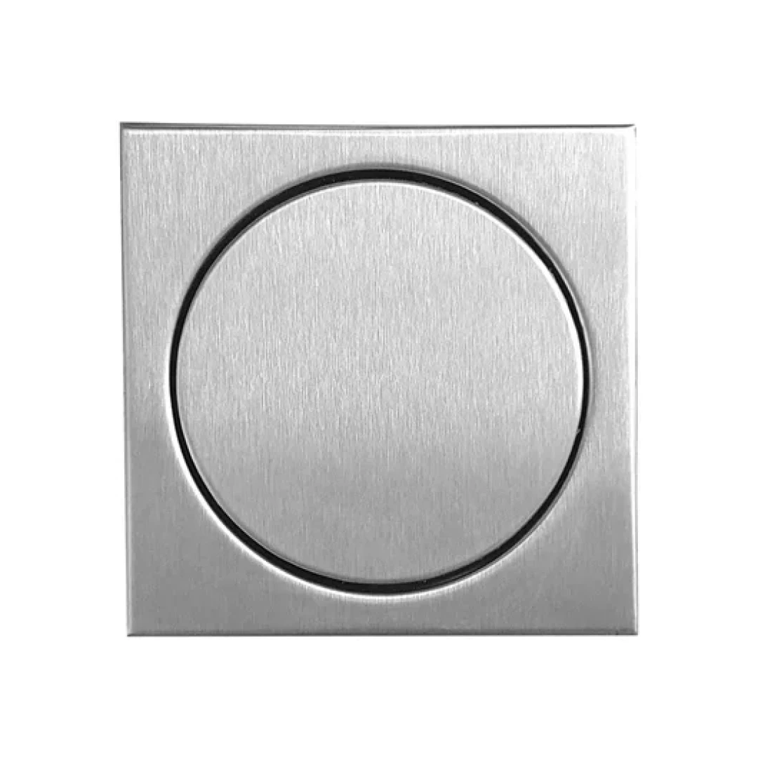 Ralo Aparente Pvc Escovado Com Sifao Mozaik