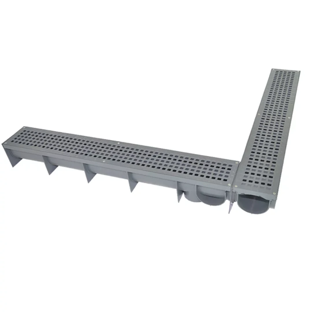 Calha De Piso Com Grelha Pvc Mallton