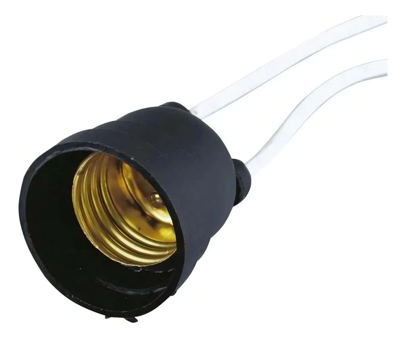 Soquete de Nylon Rabicho Preto E27 Foxlux