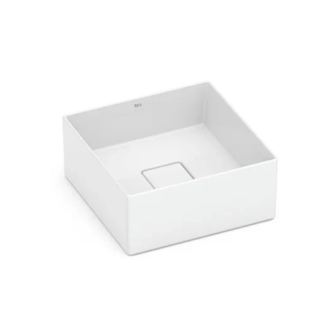 Cuba de Apoio Quadrada Sem Mesa Terra T3 Branco Roca 30x30cm